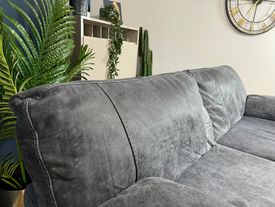 Linara Leather 3 Seater - Utah Grey (WA2)