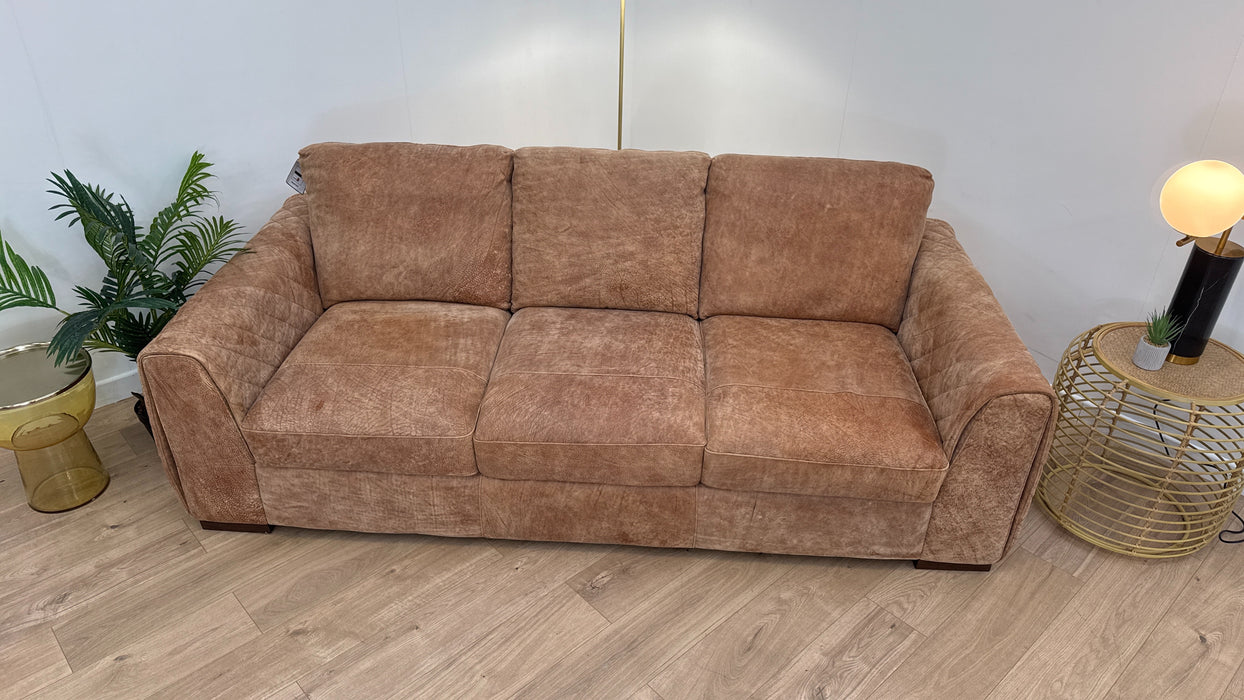 Mazzini 3 Seater - Leather Sofa - Utah Tan