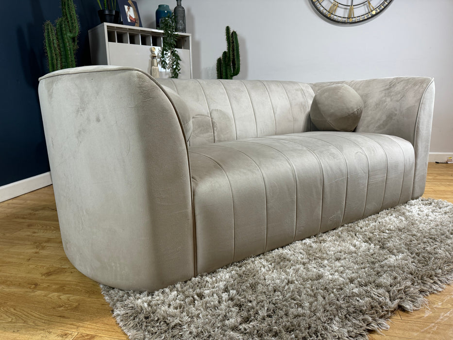 The Fitzrovia Fabric 2 Seater - Matt Velvet Stone (WA2)