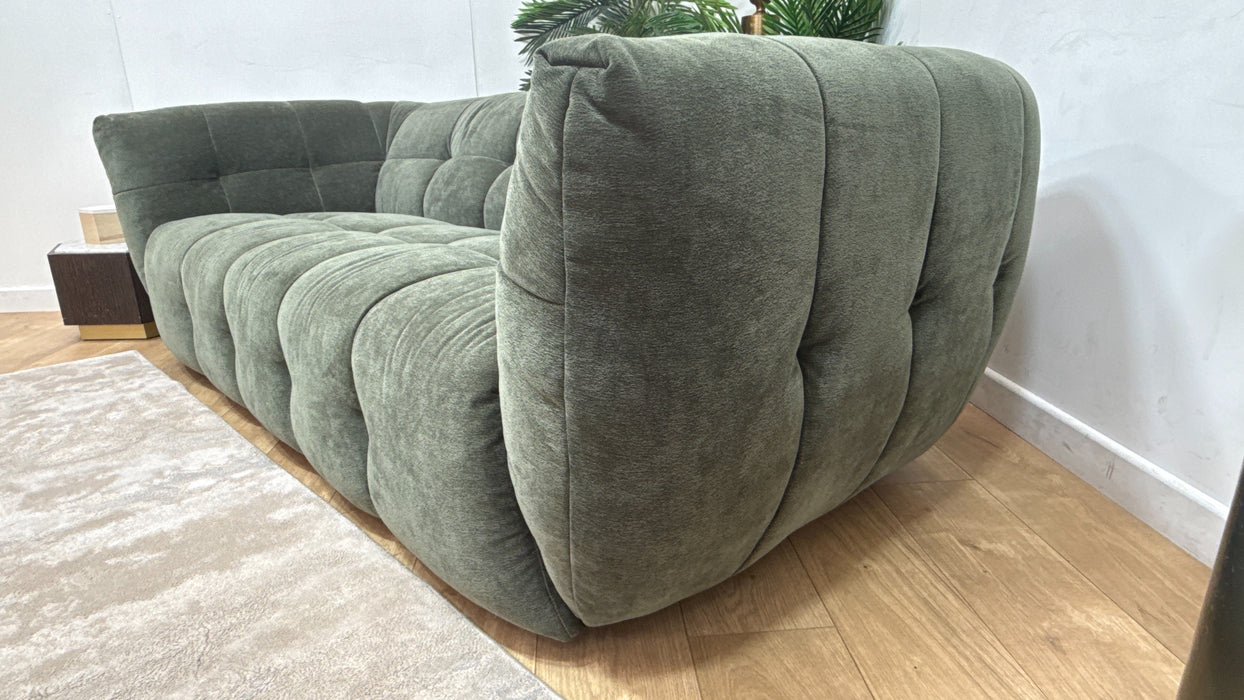 Sofology Lunar Fabric 3 Seater in Textured Chenille Pine