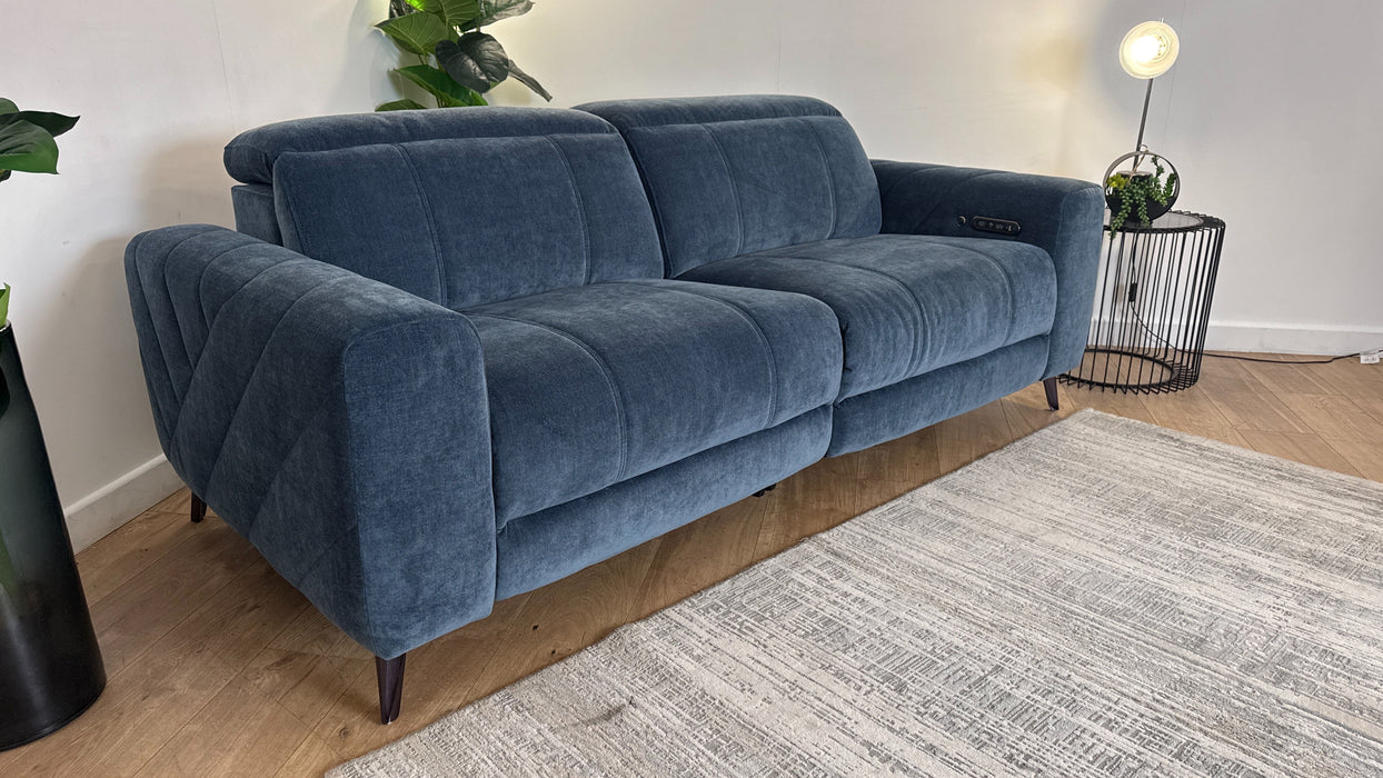 Sofology Allure Fabric Recliner 2.5 in Denim