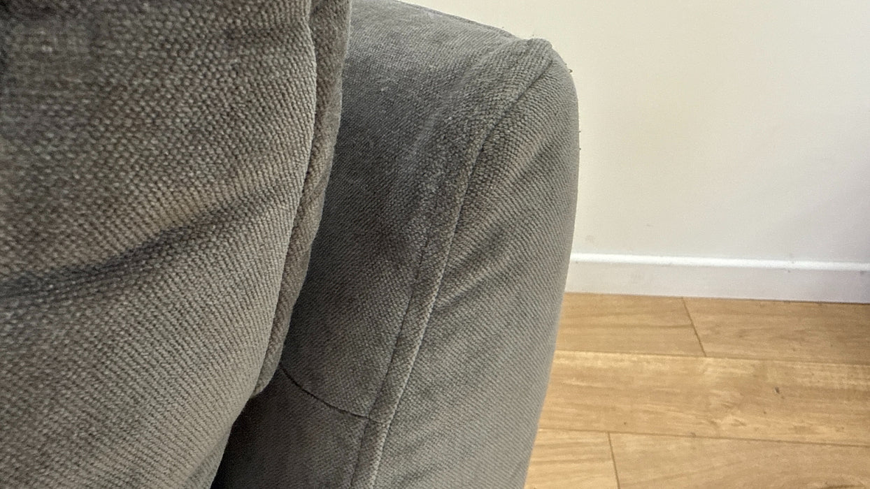 Sofology Cocoon Fabric 2 Seater Relaxed Chenille Charcoal