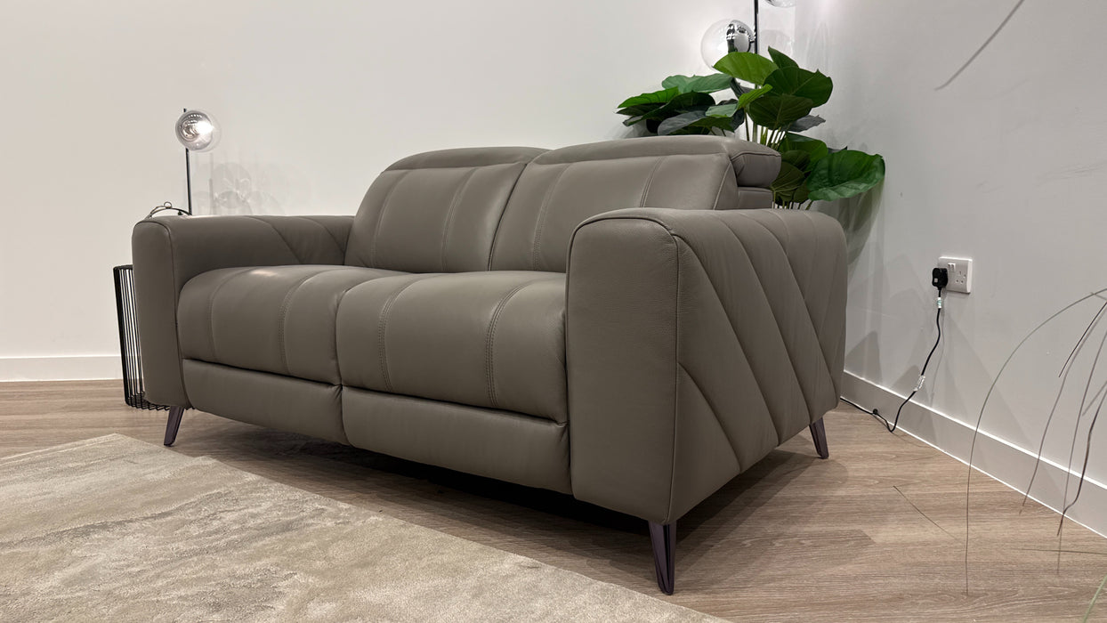 Sofology Allure Leather 2 Seater in Trusty Embossed Elephant