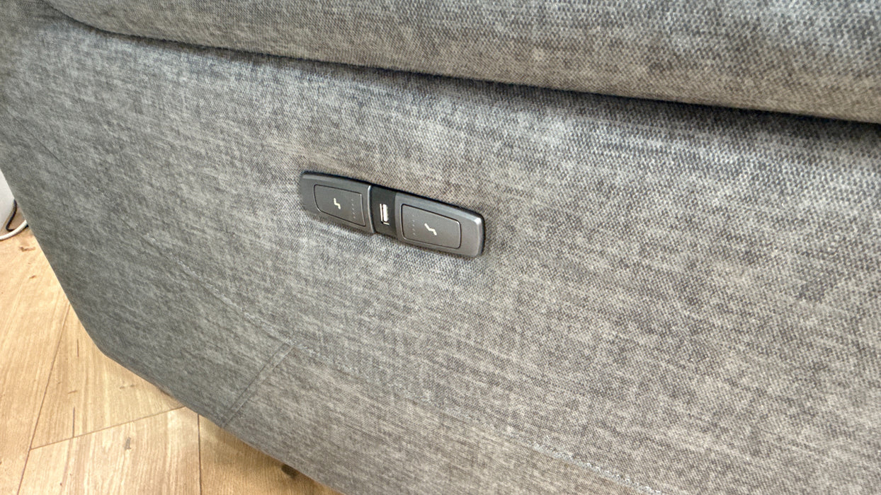 DFS Lawson 2 Seater Fabric Recliner in Grey