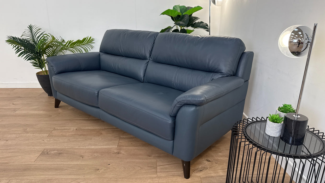 Chilton 3 Seater Leather Sofa