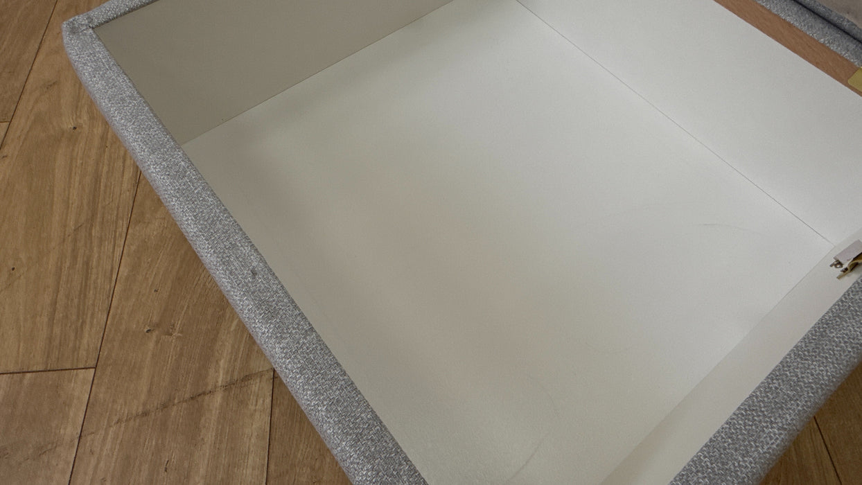 DFS Layla Large Storge Footstool in Silver