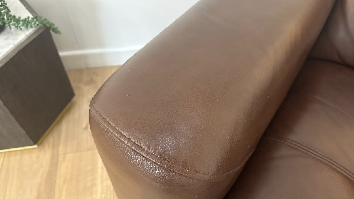 Sofology Marvella Leather 3 Power Recliner in Chocolate