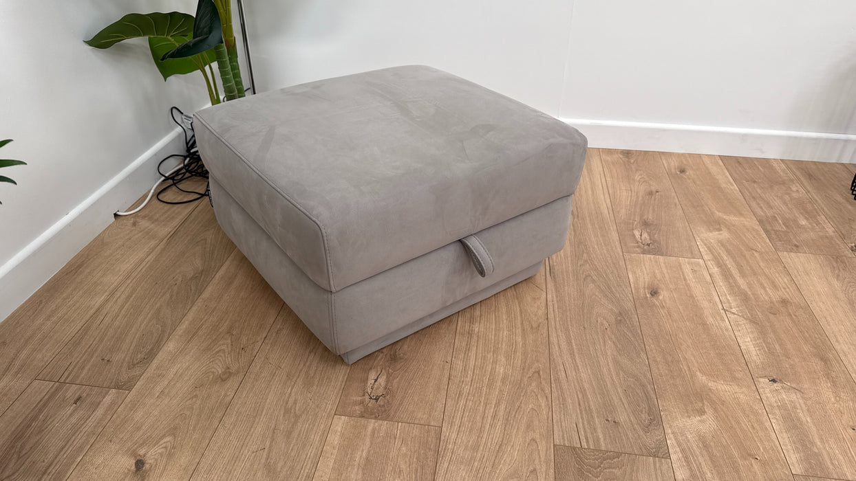 Dereham Fabric Storage Footstool - Mink