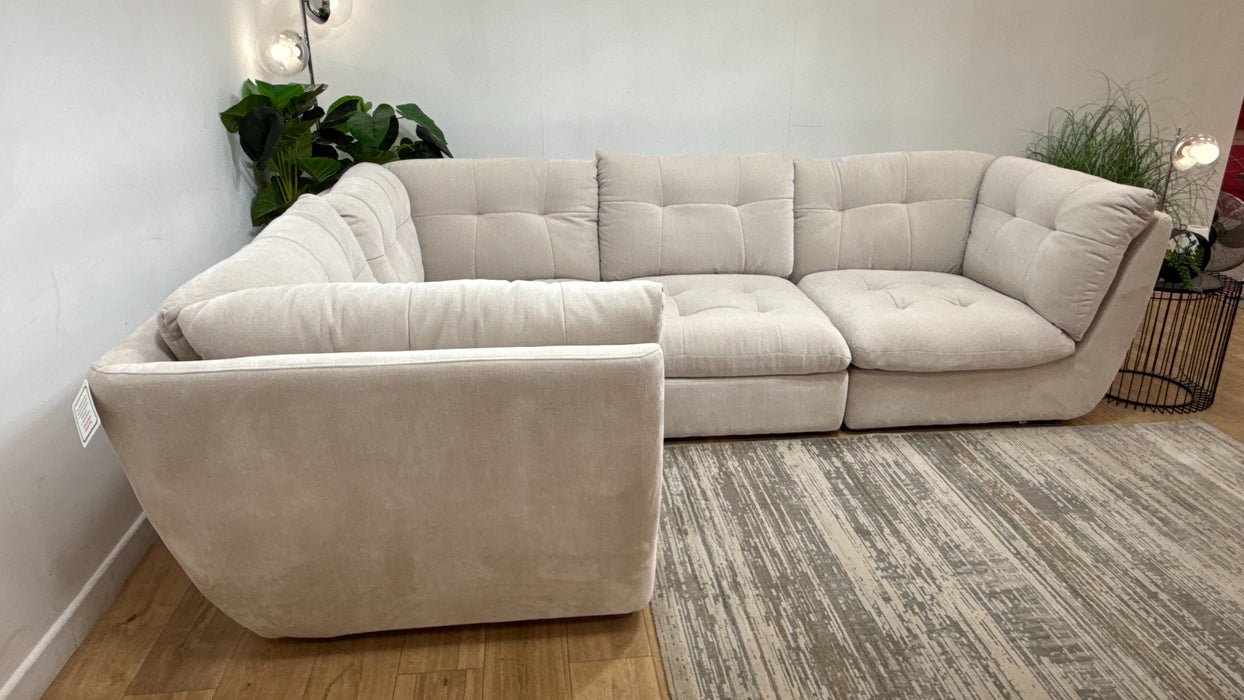 Sofology Cocoon Fabric 1 Corner 3 in Relaxed Chenille Cotton