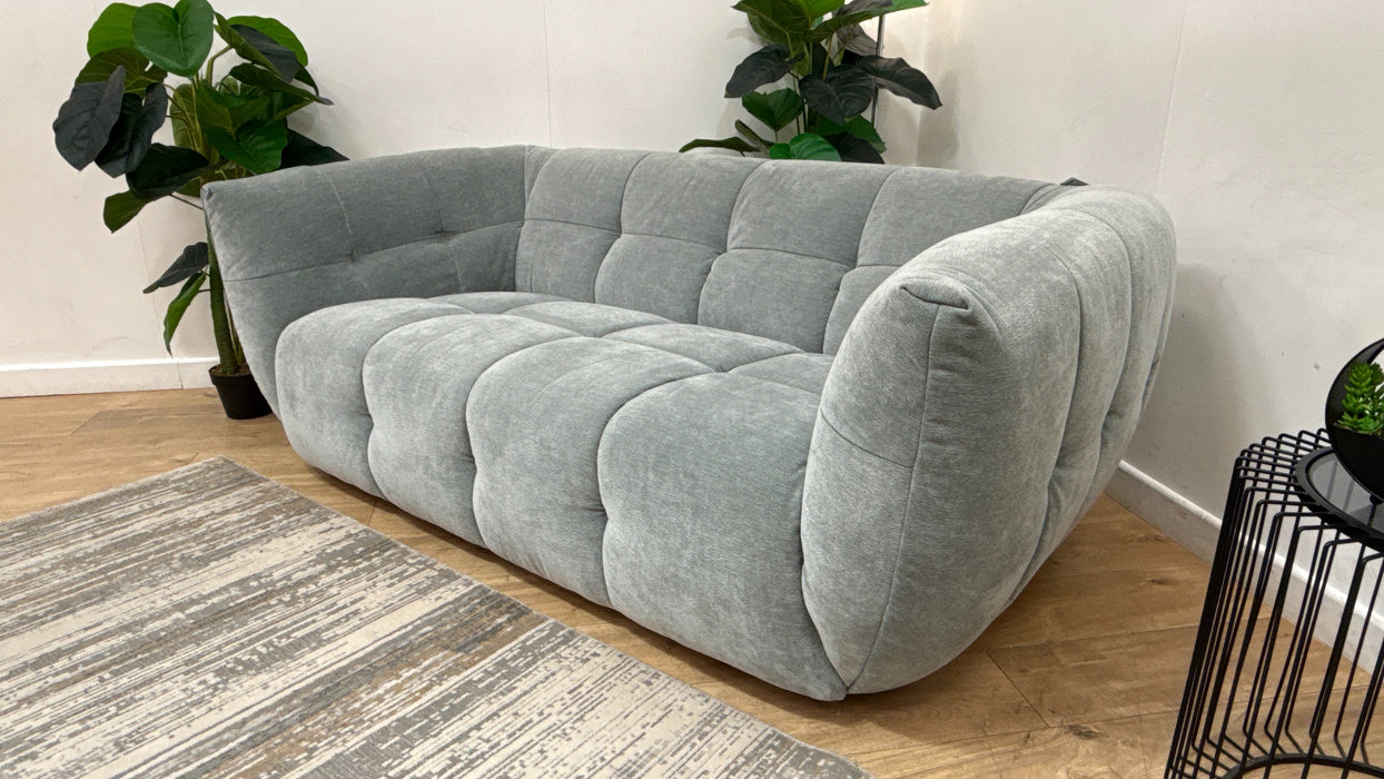 Sofology Lunar Fabric 2 Seater in Textured Chenille Seafoam