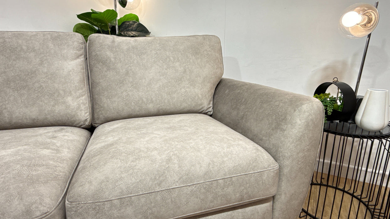 Sofology The Hackney Fabric 2 Seater Sprung Seats in Lifestyle Dapple Fabric Stone Mix