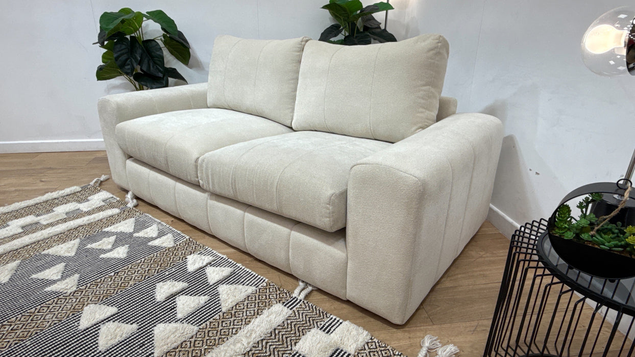 Sofology Soho Fabric 3 Seater No Trim in Micro Boucle Natural