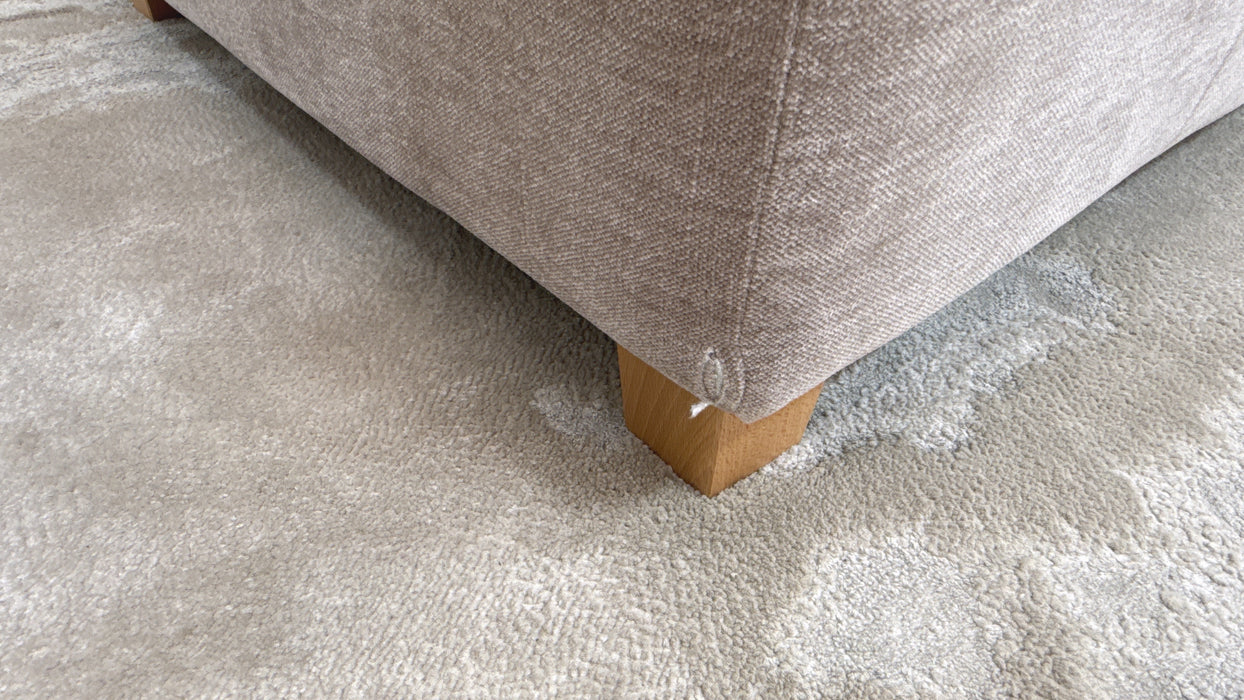 Sofology Remy Fabric Large Storage Footstool in  Soft Chenille Wicker All Over