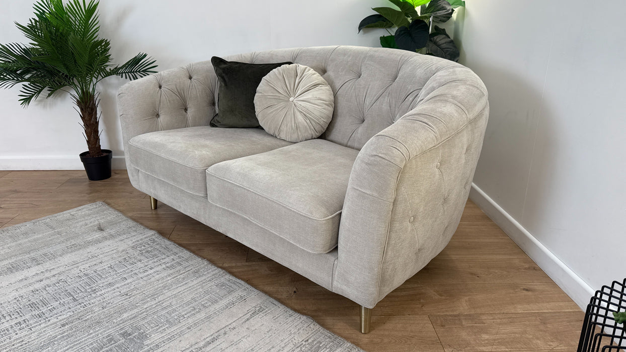 Sofology The Gatsby Fabric 2 Seater in Soft Chenille Linen Mix
