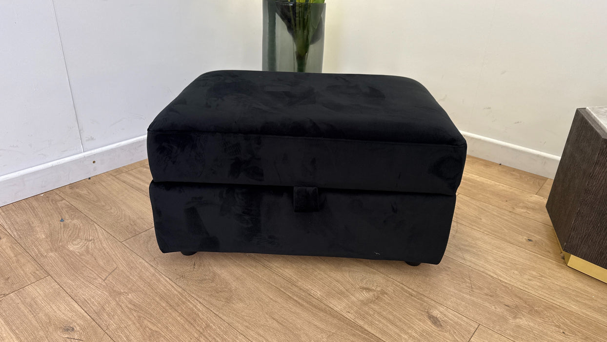 DFS Euphoria Large Storage Footstool in Black