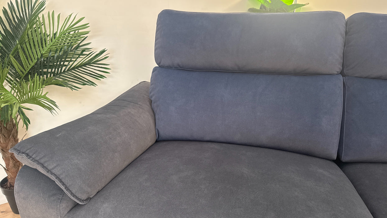 Sofology The Arlo Fabric 2.5 Seater Power Recliner in Lifestyle Flecked Navy