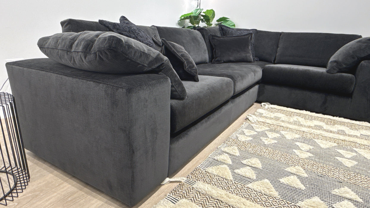 Sofology Harrington Fabric  3 Corner 1 Sofa in Anthracite