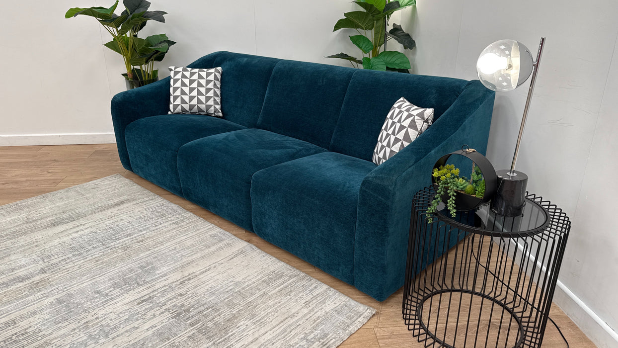 Sofology Bonbon Fabric 3 Seater in Bonbon Teal Mix