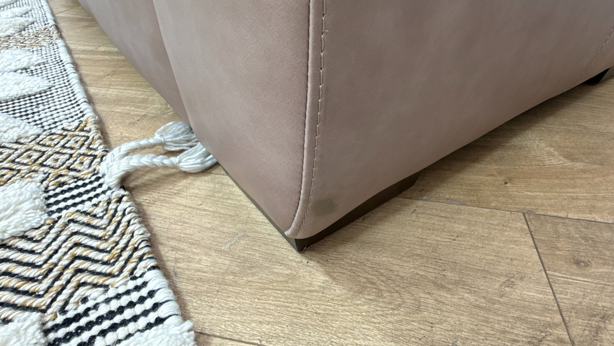 Sofology Santina Leather 2 Seater in Relaxed Soft Stone