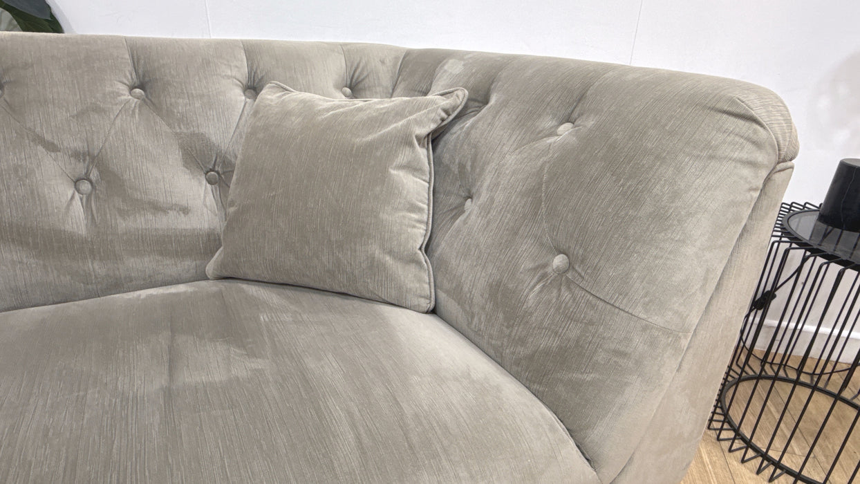 Sofology Bridgerton Fabric Chaise 4 Seater in Vader Mink