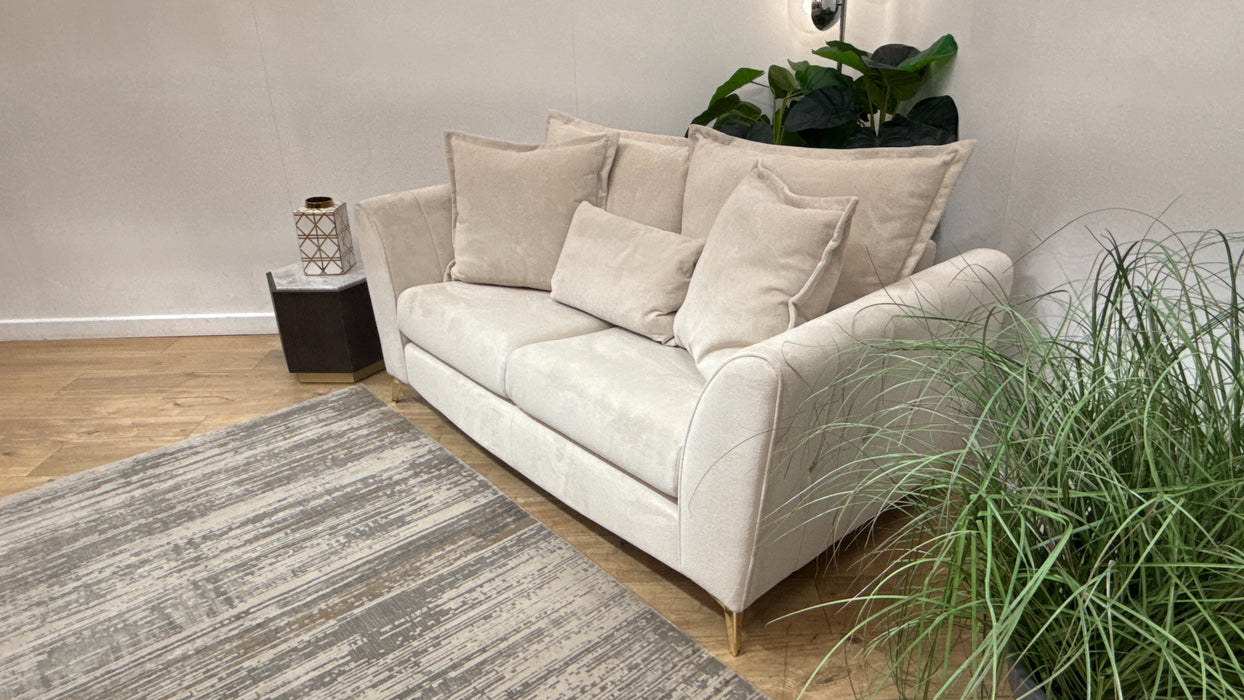 Sofology Luella Fabric 2 Seater in Soft Sherpa Natural