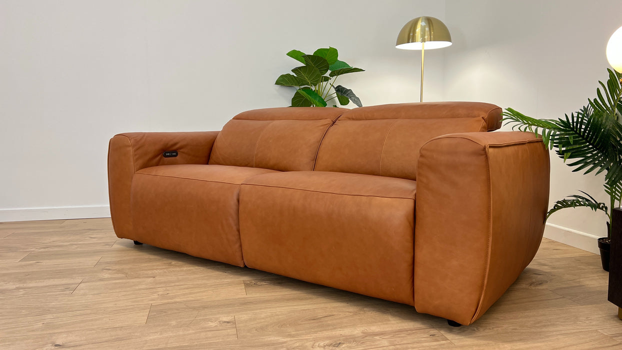 Bohemia 3 Seater - Leather Sofa - Tan