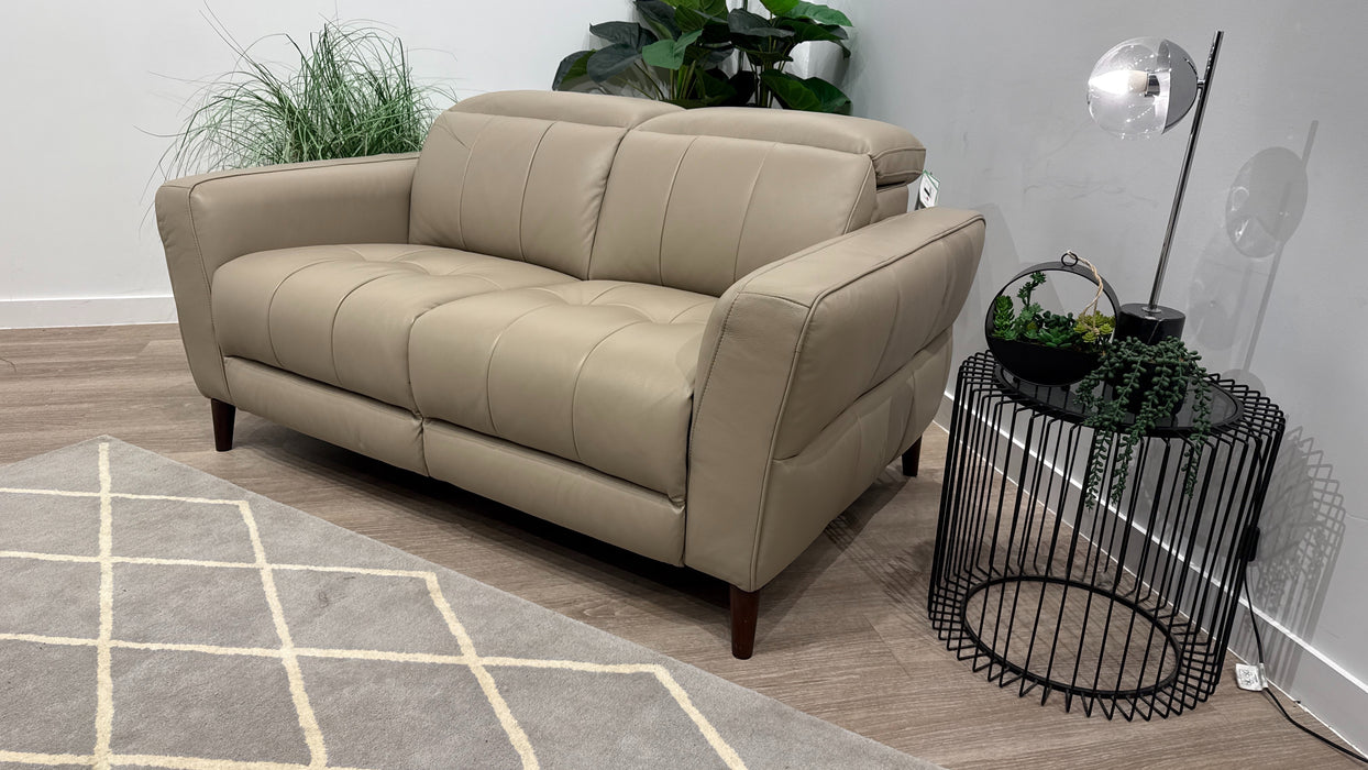 Sofology Jax Leather 2 Seater in Trusty Embossed Stone — The Sofa ...