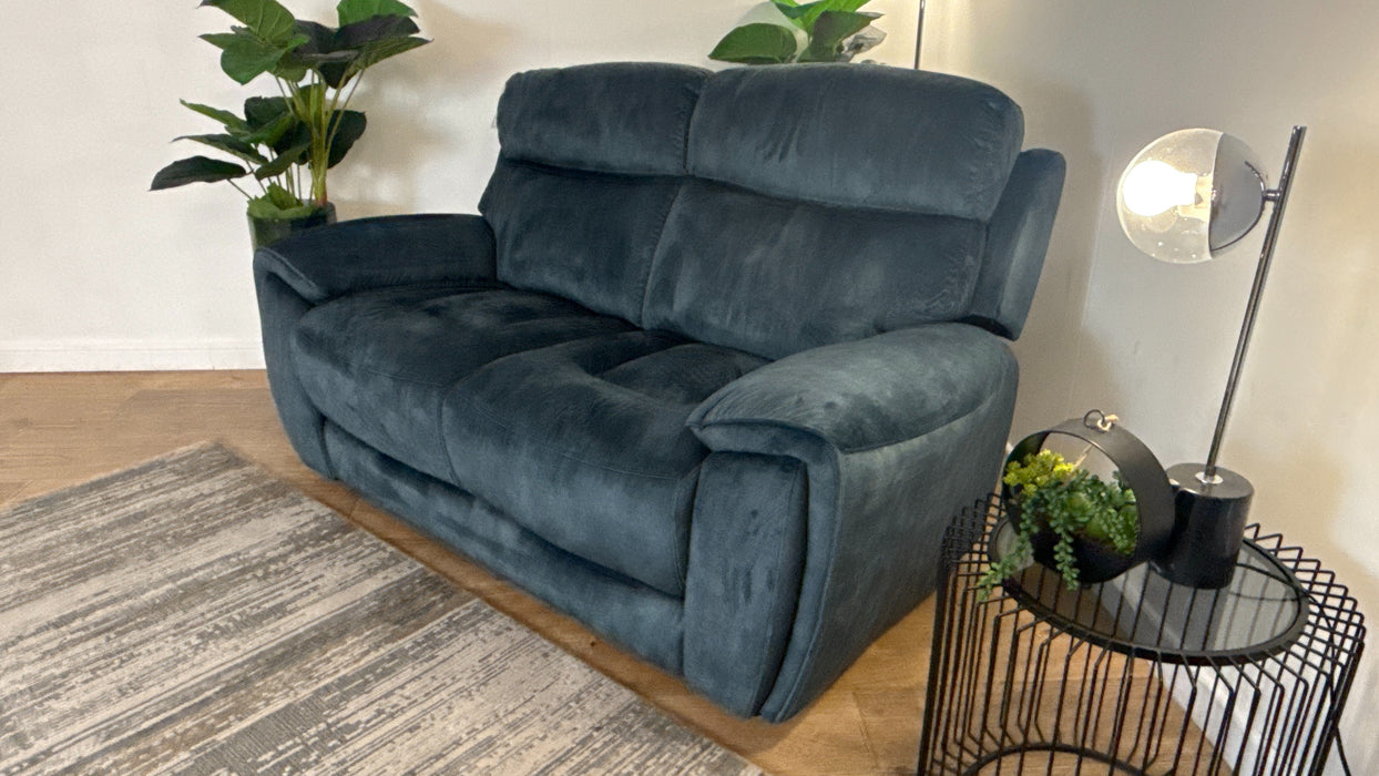 Sofology Radleigh Fabric 2 Seater in Washed Velvet Teal