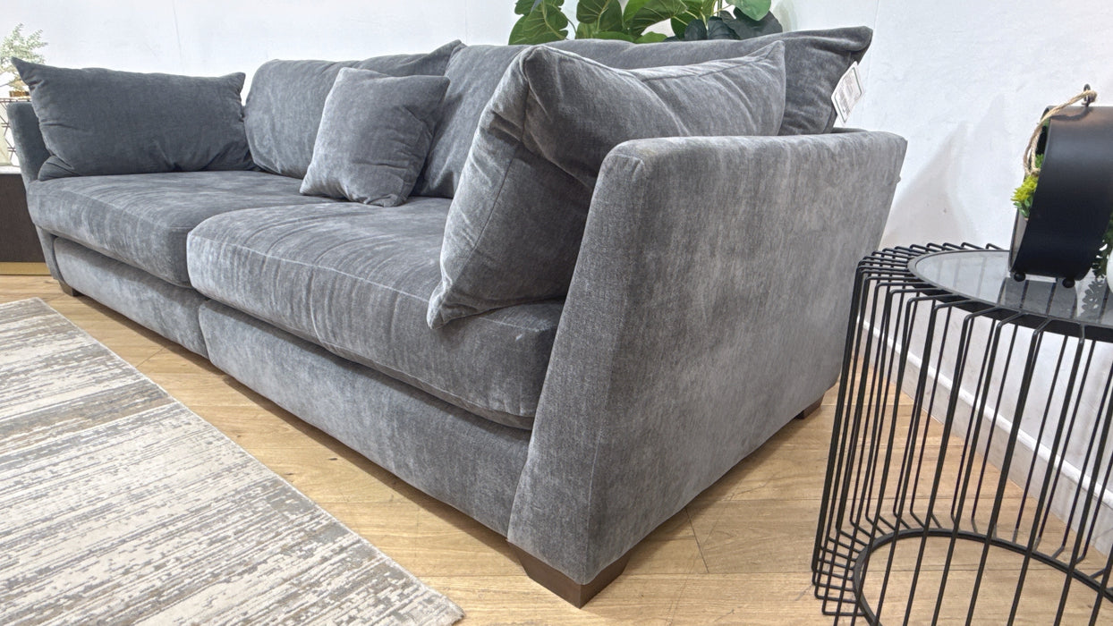 Sofology Tallulah Fabric 4 Seater Split in Soft Chenille Slate