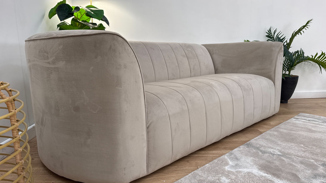 Sofology The Fitzrovia Fabric 3 Seater in Matt Velvet Stone Mix Without Trim