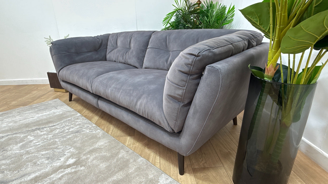 Sofology Hygge Fabric 4 Seater Split in Lifestyle Mottled Charcoal