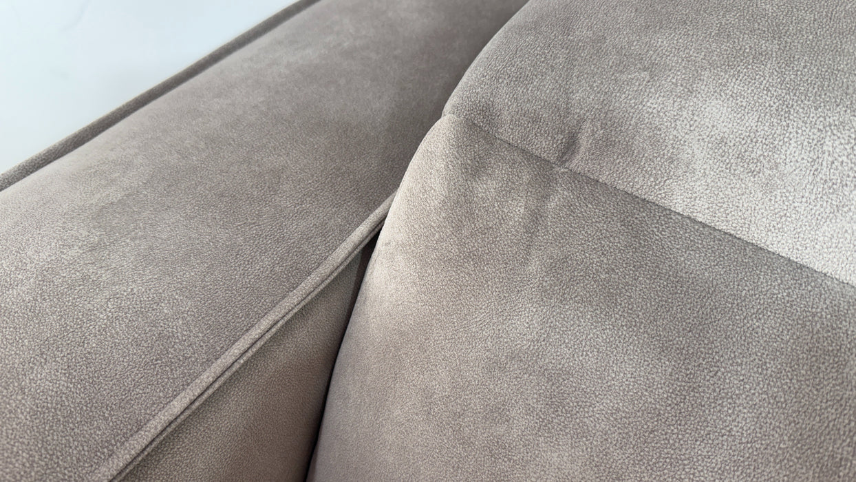 Sofology Horizon Fabric 2 Seater Power Recliner/Headrest in Lifestyle Flecked Nutmeg