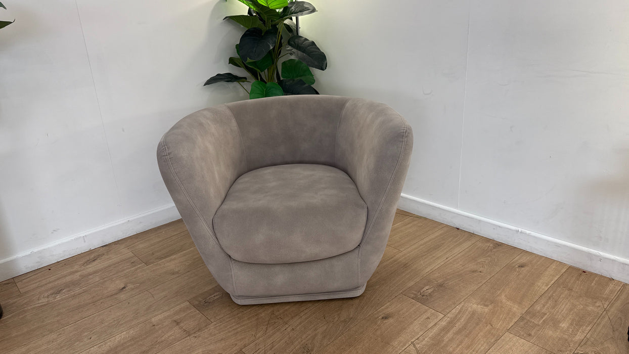 Sofology the Serene Fabric Swivel Chair in Lifestyle Mottled Marble