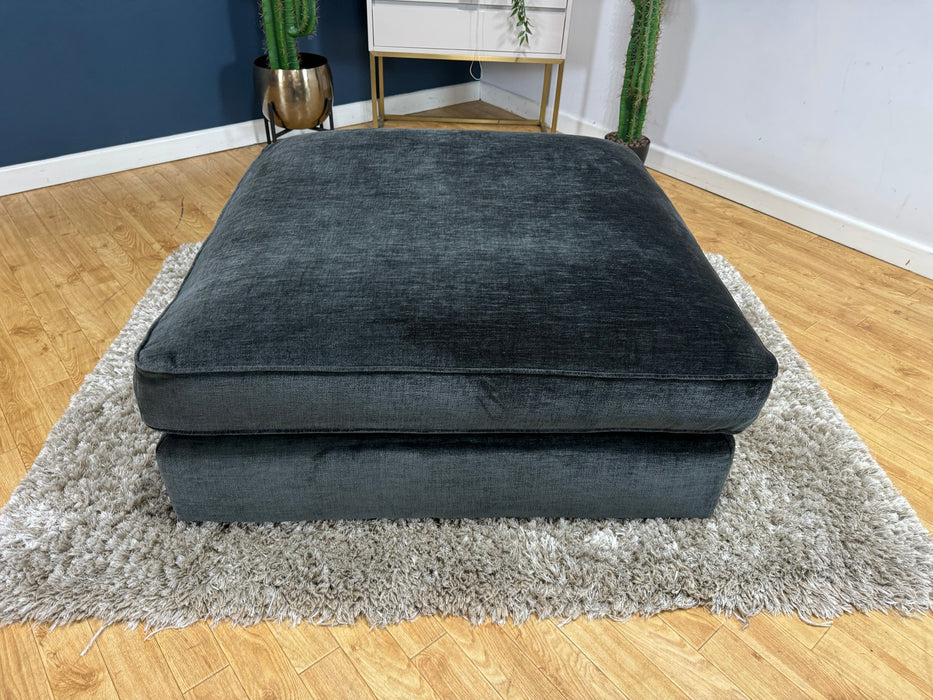 Cavalli Fabric Footstool - Blanik Slate - ( WA2 )