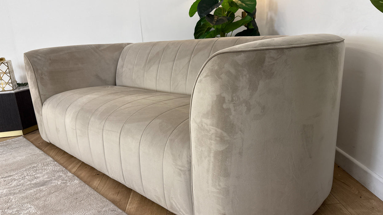 Sofology The Fitzrovia Fabric 3 Seater in Matt Velvet Stone Mix Without Trim