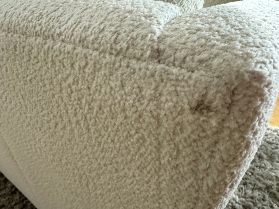 Tallulah Loveseat Chair - Cosy Boucle Ecru Fabric (WA2)