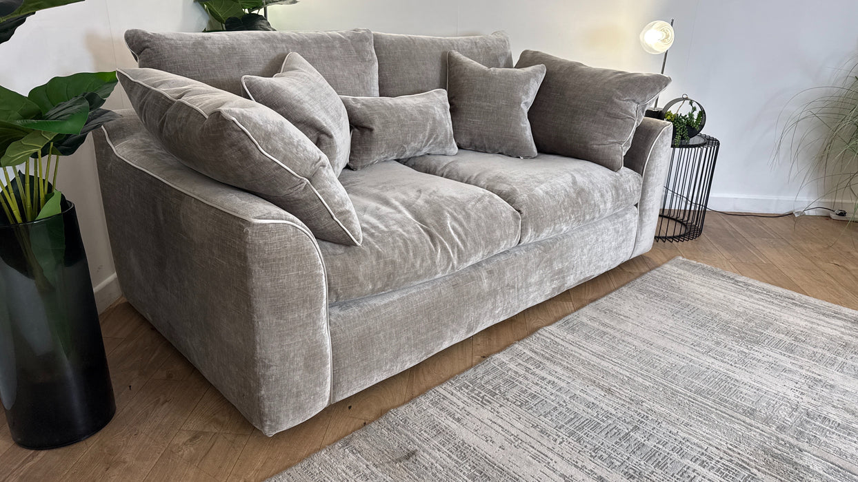 Sofology Georgio Fabric 3 Seater in Stone Mix