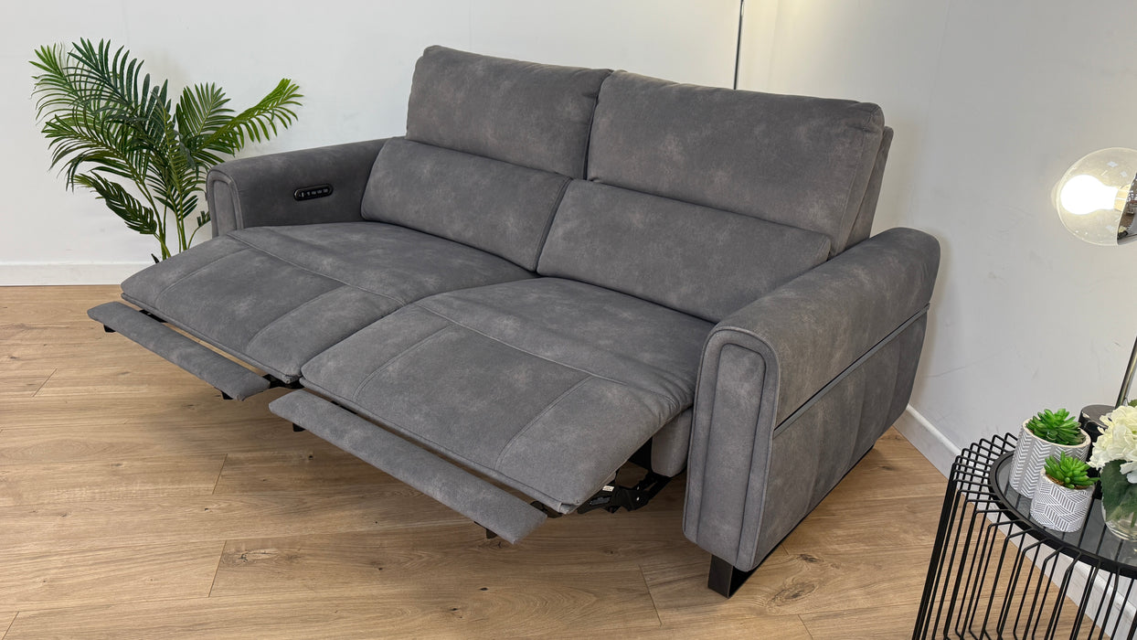 The Ravello 2.5 Seater - Lifestyle Flecked Fabric Charcoal