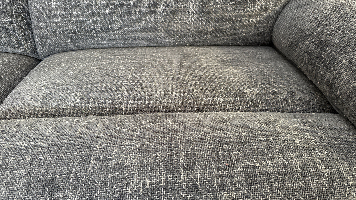 DFS 3 Seater Fabric Sofa in Charcoal Mix