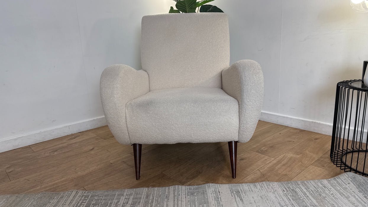 Sofology Esme Fabric Accent Chair in Malham Ivory Mix