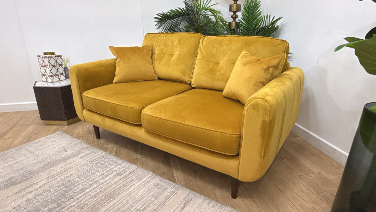 Sofology Islington Fabric 2 Seater in Sleek Mustard