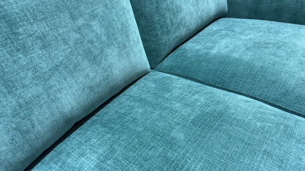 Sofology Adler Fabric 2 Seater in Casual Chenille Teal