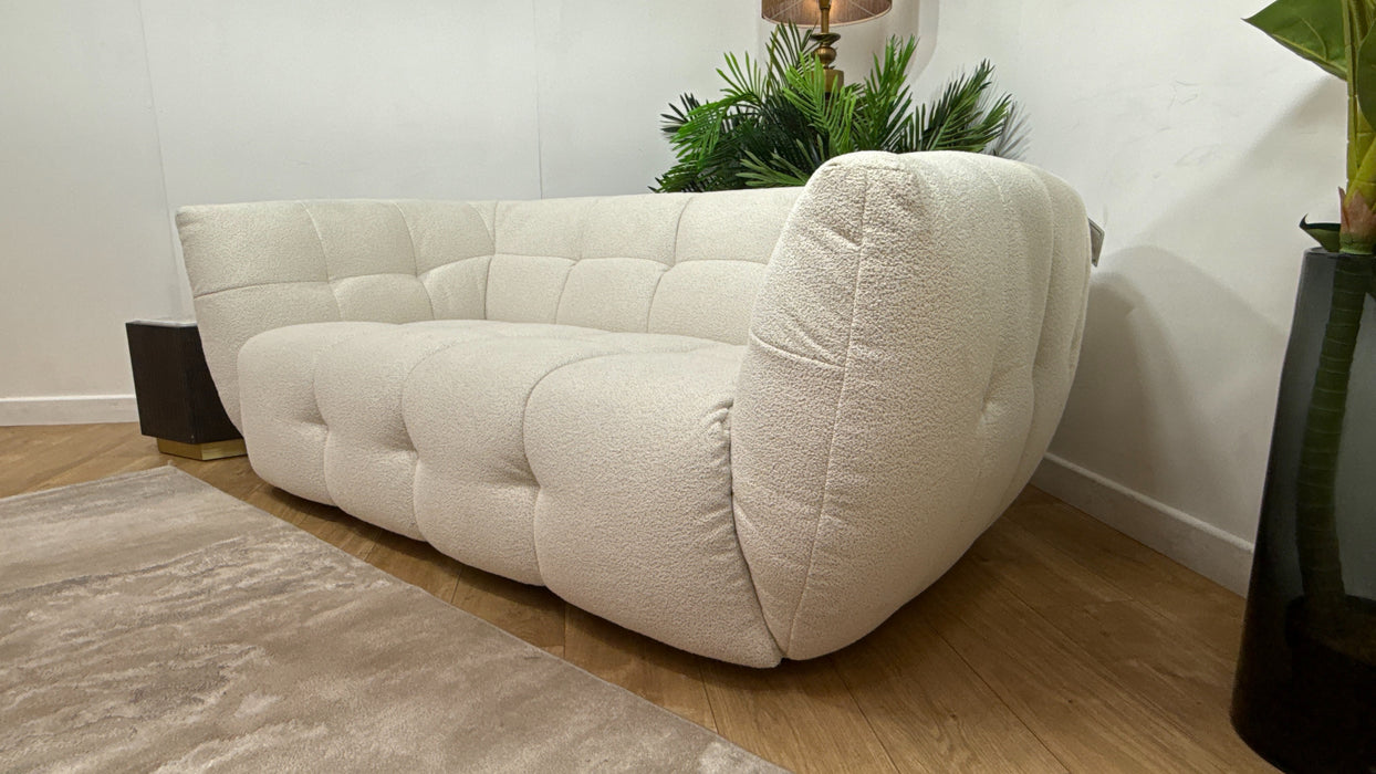 Sofology Lunar Fabric 2 Seater in Woven Boucle Linen