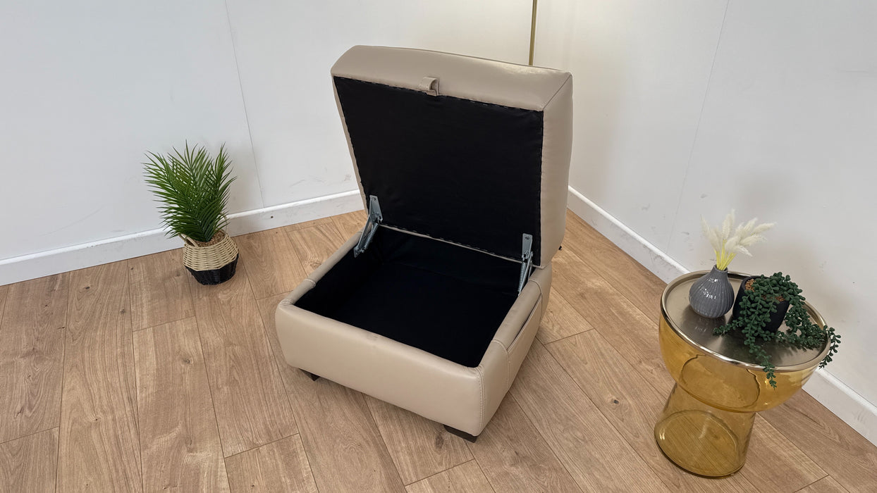 Vixon Leather Storage Footstool