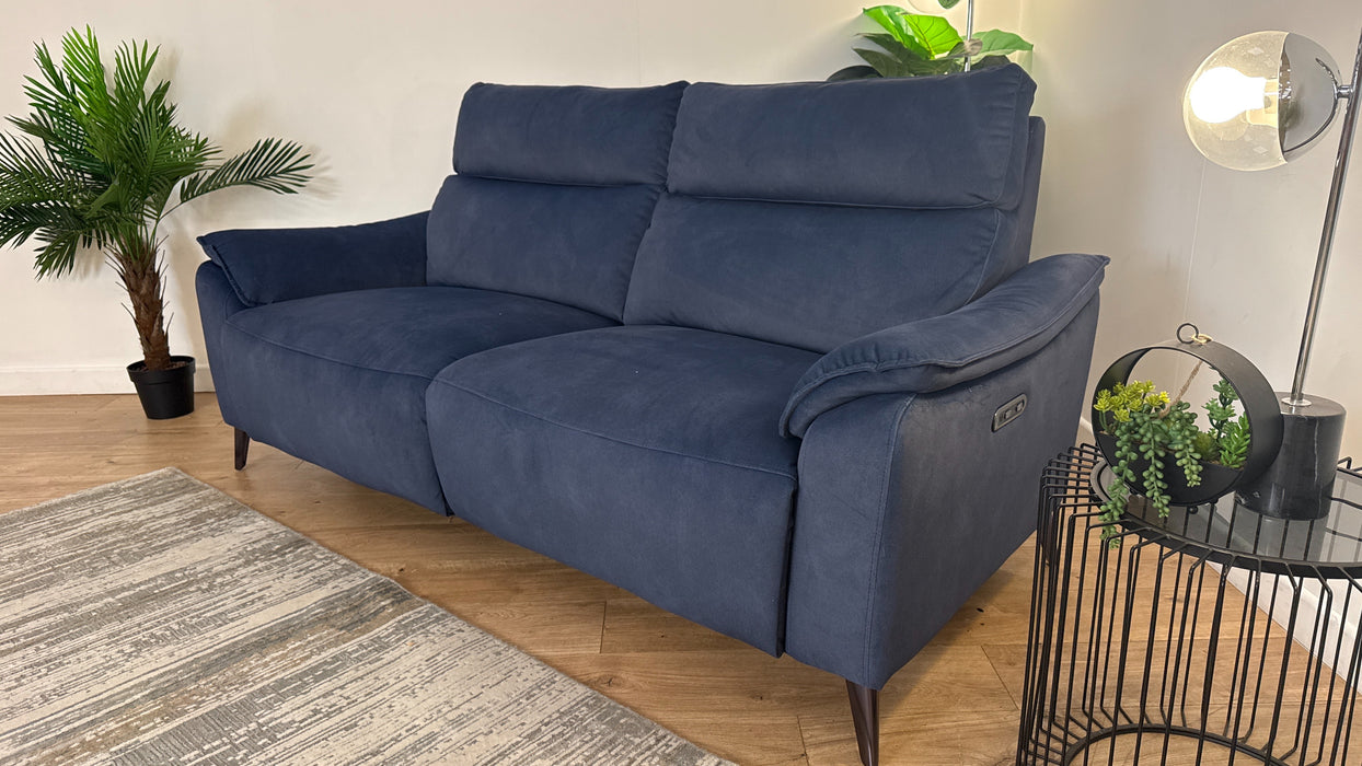 Sofology The Arlo Fabric 2.5 Seater Power Recliner in Lifestyle Flecked Navy