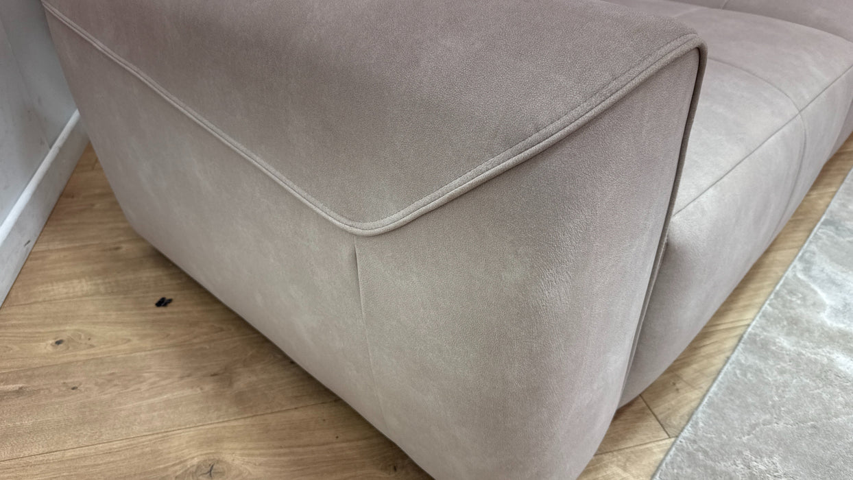 Sofology Riviera Fabric 3 Seater Motion Chaise in Lifestyle Flecked Ivory