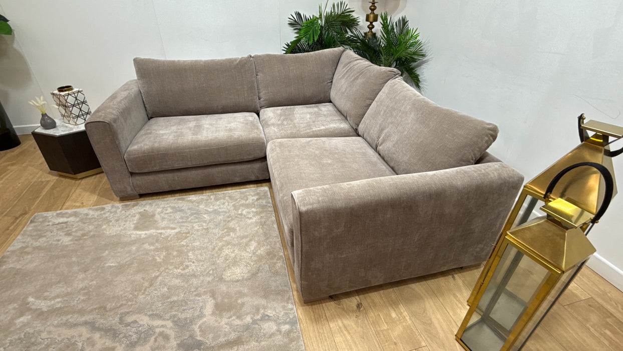 Sofology Majestica Fabric 1 Corner 1 in Soft-Chenille Wicker