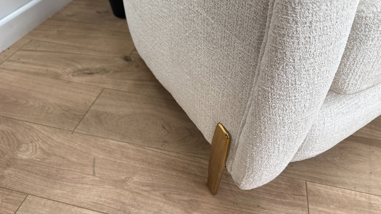 Sofology The Westwood Fabric Accent Chair in Teddy Chenille Mist