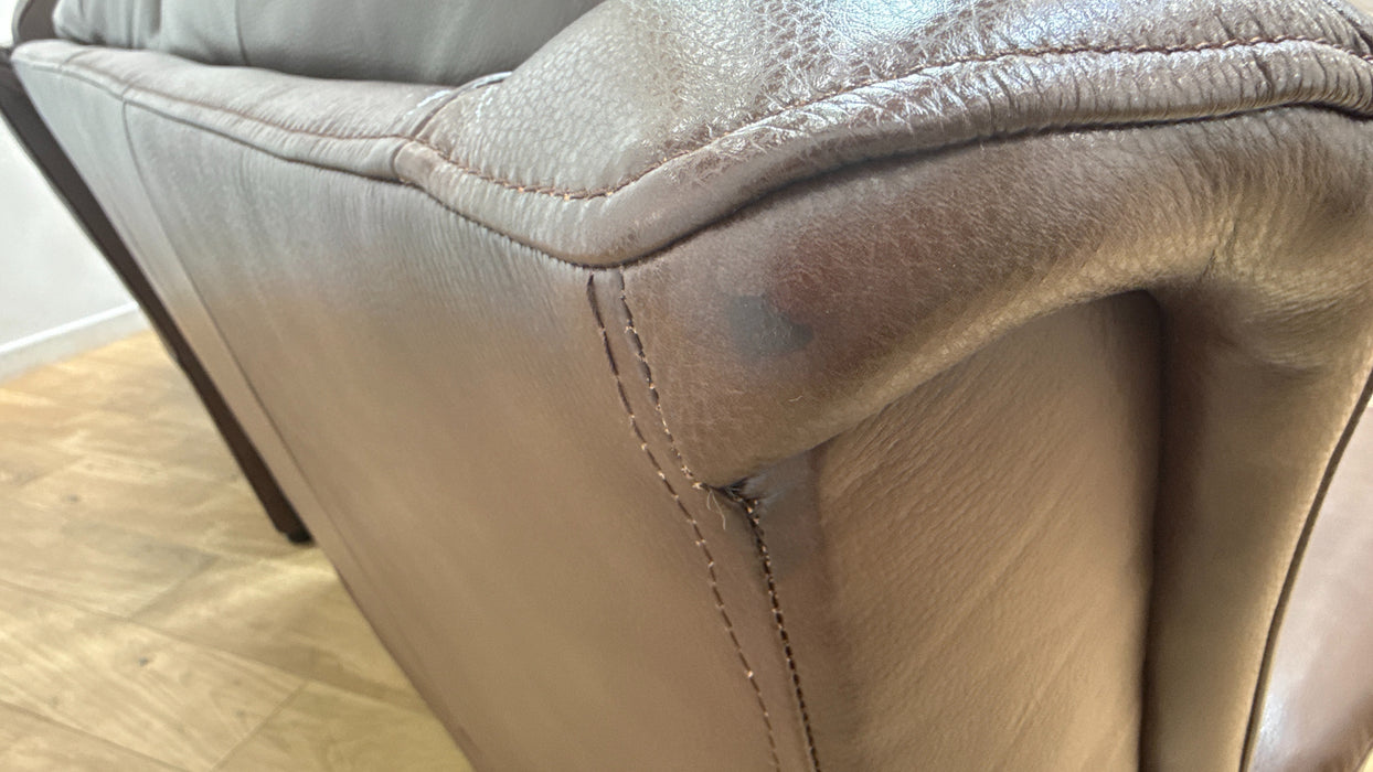 Sofology Gracie Leather 4 Seater Split in Trusty Sheen Chocolate