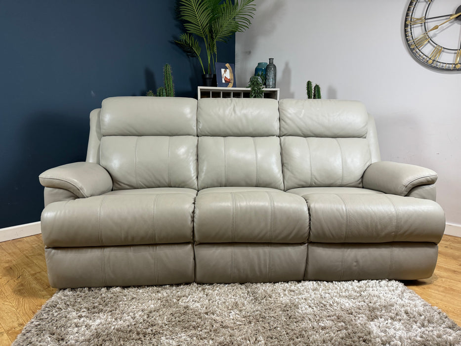 Gracie Leather 3 Seater - Lead Grey - ( WA2 )